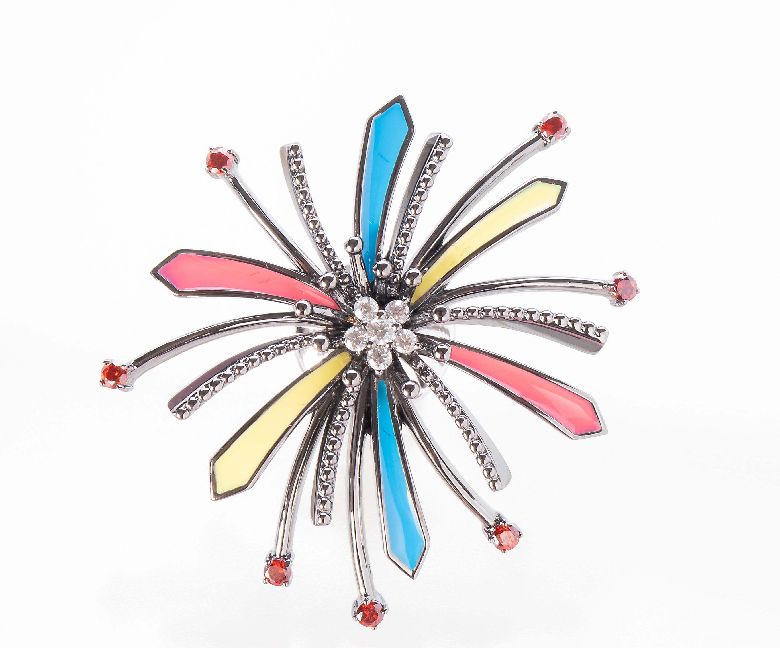 花火BROOCH： 聖礼花（花火デザイン）